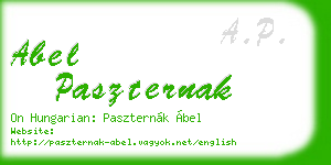 abel paszternak business card