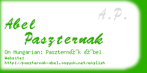 abel paszternak business card